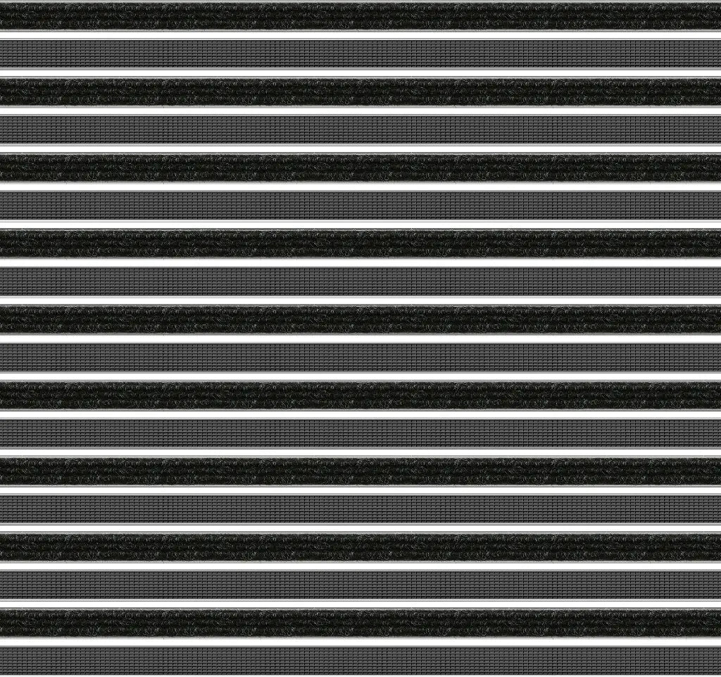 Top Clean Trend Aluminum Entrance Matting - 27mm with Ribbed Carpet