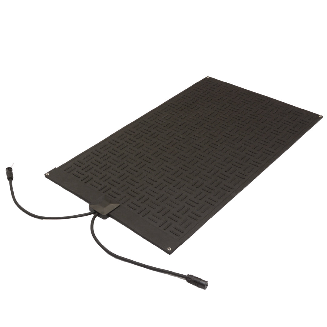 Residential snow melting mat for safe entrances