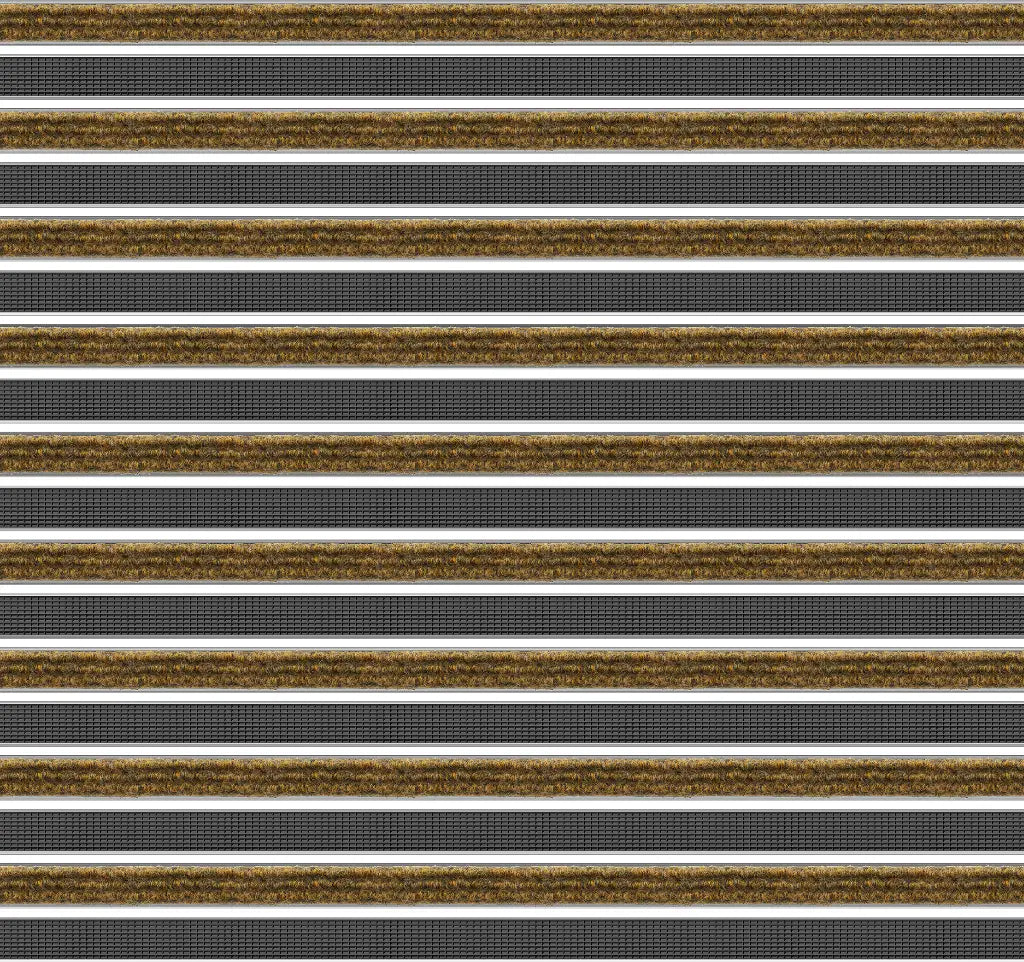 Top Clean Stabil Aluminum Entrance Matting - 22mm with Ribbed Carpet