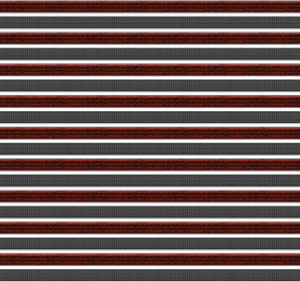 Top Clean Trend Aluminum Entrance Matting - 27mm with Ribbed Carpet
