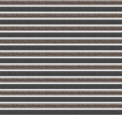 Top Clean Trend Aluminum Entrance Matting - 27mm with Ribbed Carpet