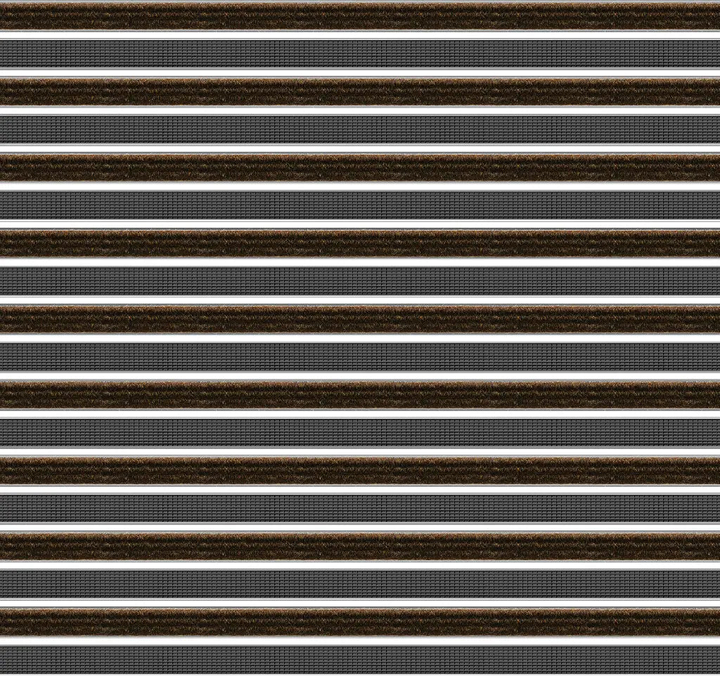 Top Clean Objekt Aluminum Entrance Matting - 22mm with Ribbed Carpet