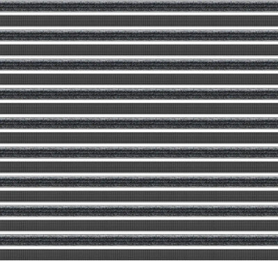 Top Clean Trend Aluminum Entrance Matting - 27mm with Ribbed Carpet