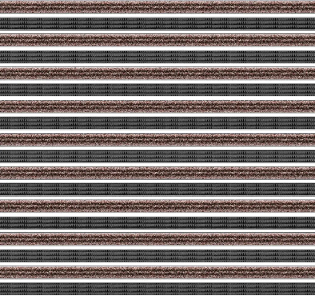 Top Clean Trend Aluminum Entrance Matting - 27mm with Ribbed Carpet