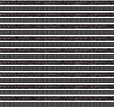 Top Clean Trend Aluminum Entrance Matting - 27mm with Ribbed Carpet