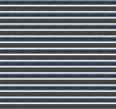 Top Clean High Aluminum Entrance Matting - 42mm with Ribbed Carpet and Grooved Rubber