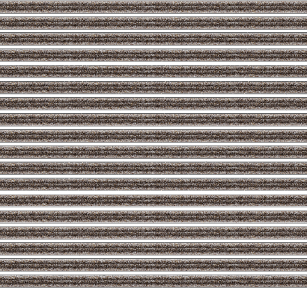 Top Clean High Aluminum Entrance Matting - 42mm with Ribbed Carpet