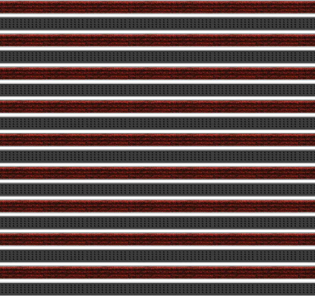 Top Clean High Aluminum Entrance Matting - 42mm with Ribbed Carpet & Cassette Brush