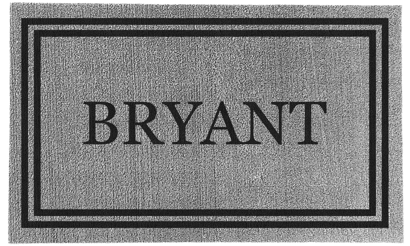 Decor Loop Double Border Personalized Doormats
