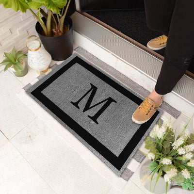 Decor Loop Single Border Personalized Doormats