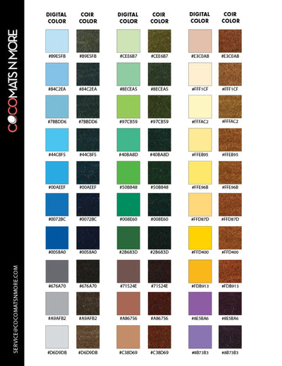Custom Design Coco Mats