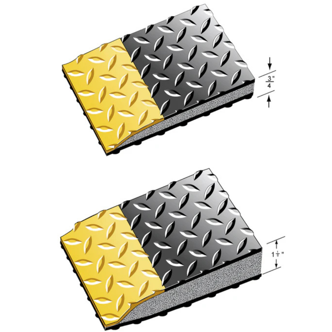 Diamond Plate Knob Backed Anti-Fatigue Mat for Wet Areas