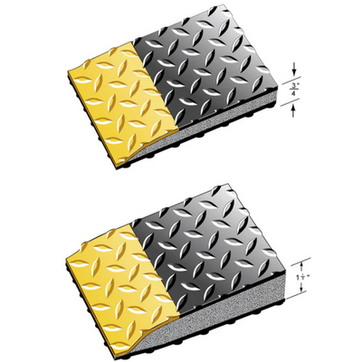 Diamond Plate Knob Backed Anti-Fatigue Mat for Wet Areas