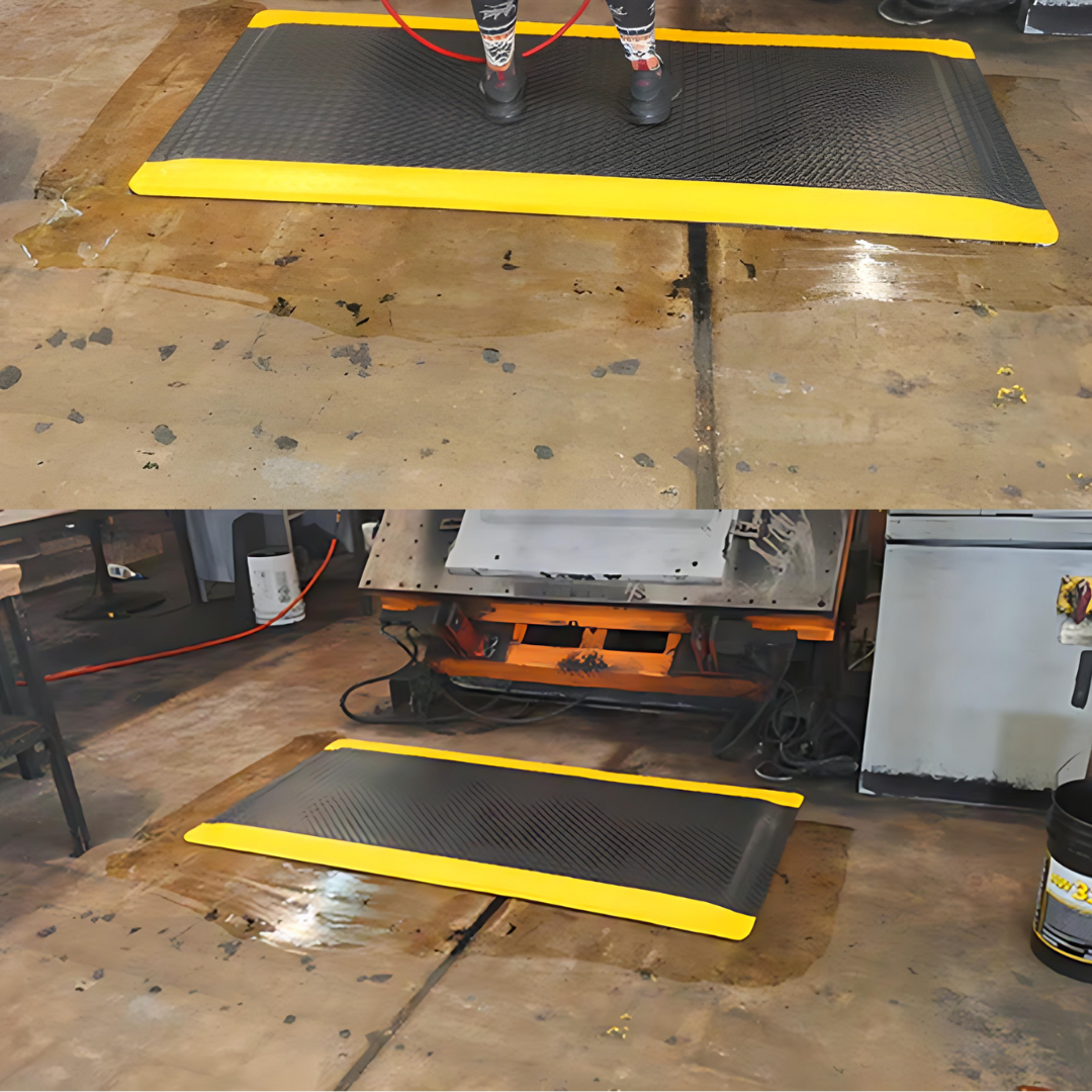 Diamond Plate Knob Backed Anti-Fatigue Mat for Wet Areas