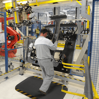 Hog Heaven Safety Border Anti-fatigue Mat