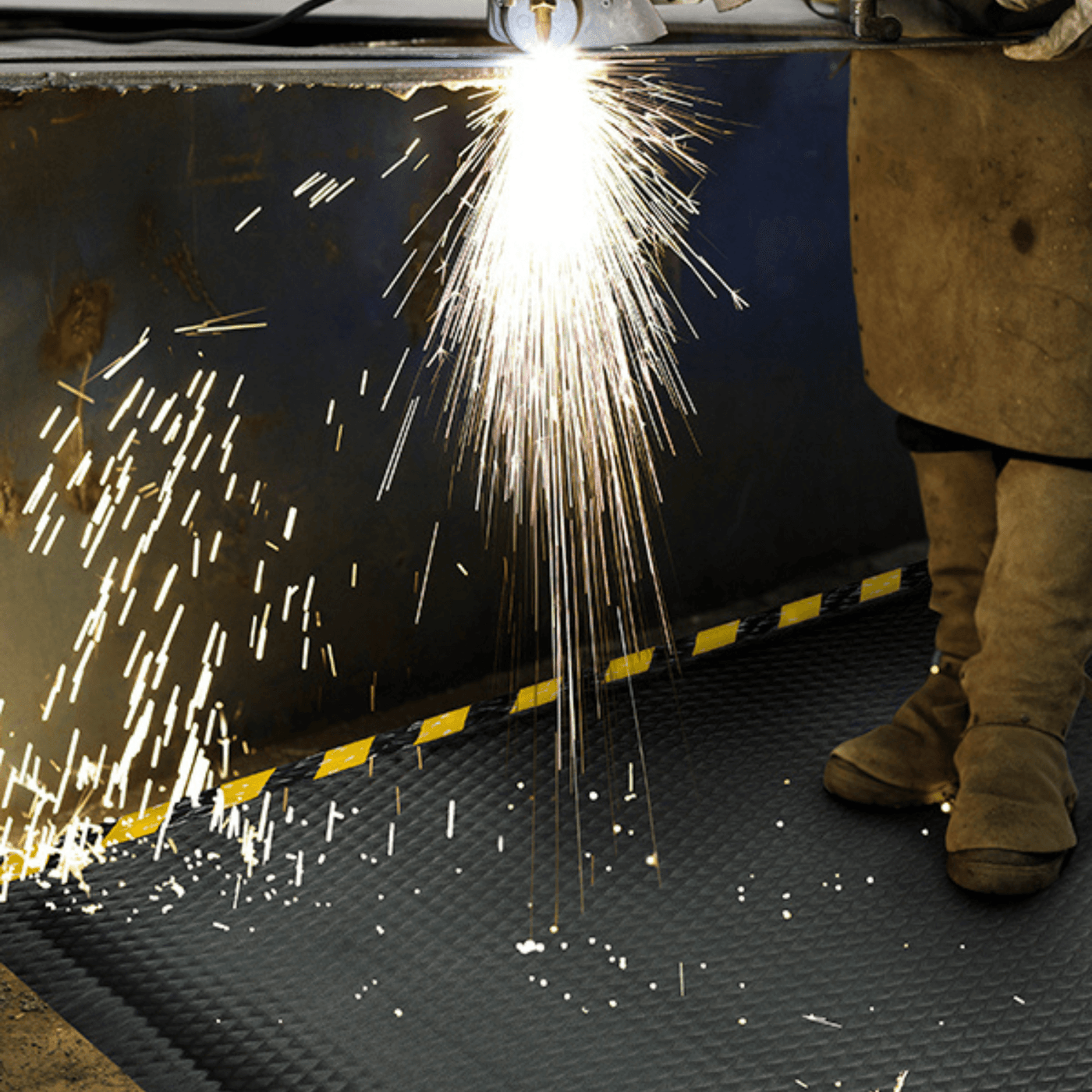Hog Heaven Safety Border Anti-fatigue Mat