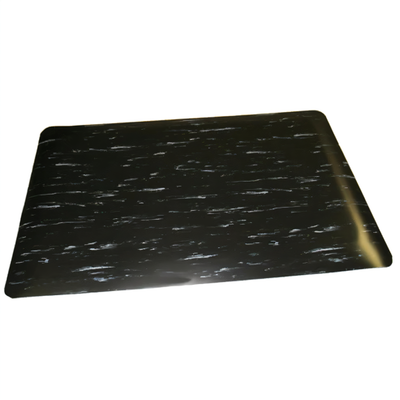 Marbleized Salon Mat with (with Circle Cut Out)