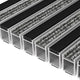 Ribbed Carpet and Grooved Rubber