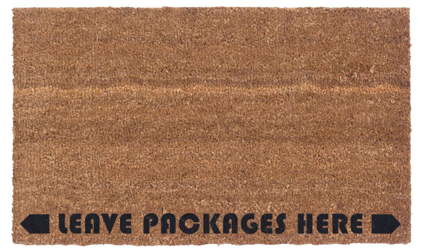 Leave Packages Here - Instructional Doormat