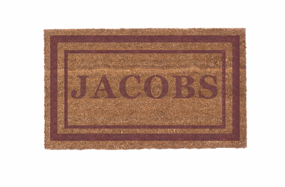 Classic Border Personalized Doormats