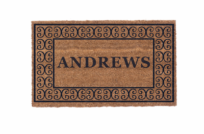 Charleston Border Personalized Doormats