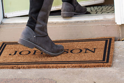 Double Border Personalized Doormats