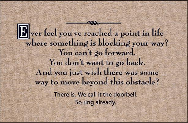 FUNNY 'SO RING ALREADY' DOORMAT