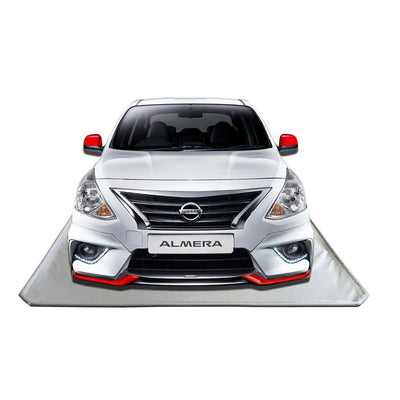 Garage floor mat for sedan - Floor Defender containment mat protecting garage floor