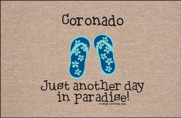 ANOTHER DAY IN PARADISE DOORMAT